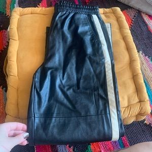 urban outfitters faux leather pants